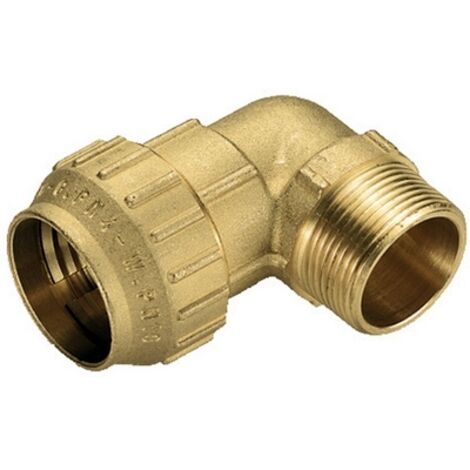 RACCORDO CURVO MASCHIO IN OTTONE TIEMME- 11/4 x 40- TIEMM- pezzi 1