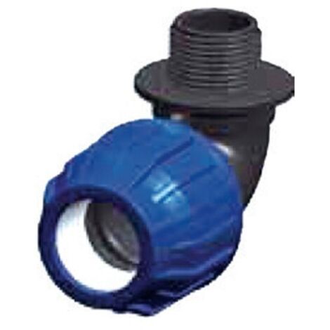 Raccordo curvo maschio in polipropilene  Pollici: 20x1/2” mm