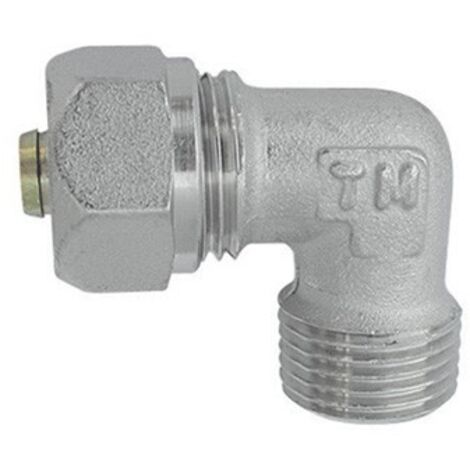 RACCORDO CURVO MASCHIO TIEMME PER MULTISTRATO 1/2 x 16