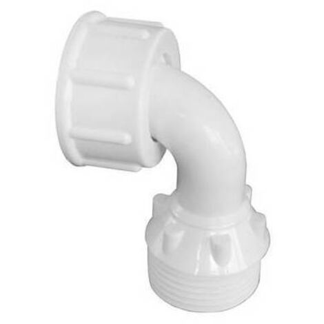 RACCORDO CURVO PER CARICO LAVATRICE MF                                 3/4 Bianco