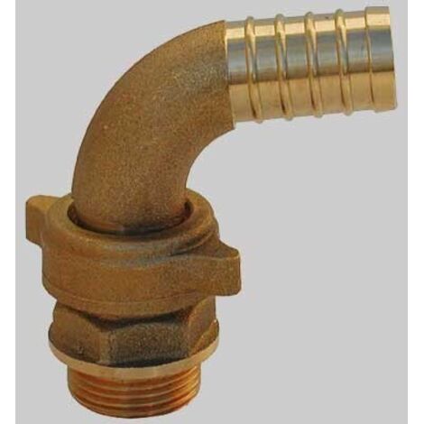 RACCORDO CURVO PER POMPA OTTONE - 1" x 30