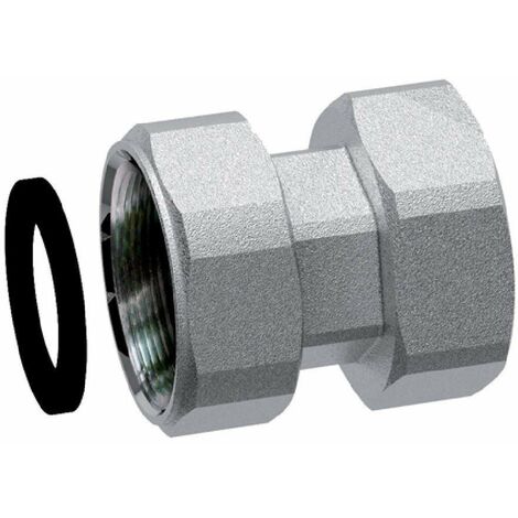 Raccordo di giunzione in ottone cromato con calotta mobile FAR 8321  3/4” X 1/2”