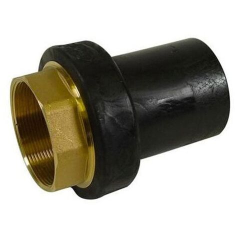 Raccordo di transizione Nupi femmina diametro 40 x 1"1/4 in PE e ottone 12ERFF40114