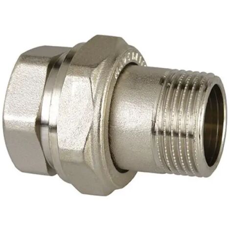 Raccordo diritto 3 pezzi maschio femmina in ottone cromato serie 1200 3/4" ICMA