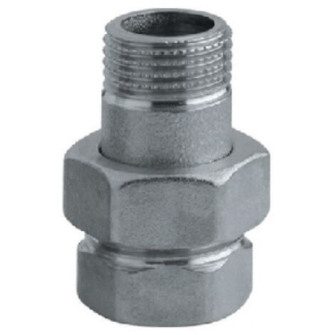 RACCORDO DIRITTO 3 PEZZI NICHELATO 3/4" Cromo DH