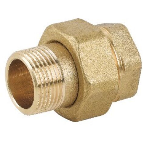 RACCORDO DIRITTO 3 PZ MF CON O-RING IN OTTONE GIALLO 1/2"