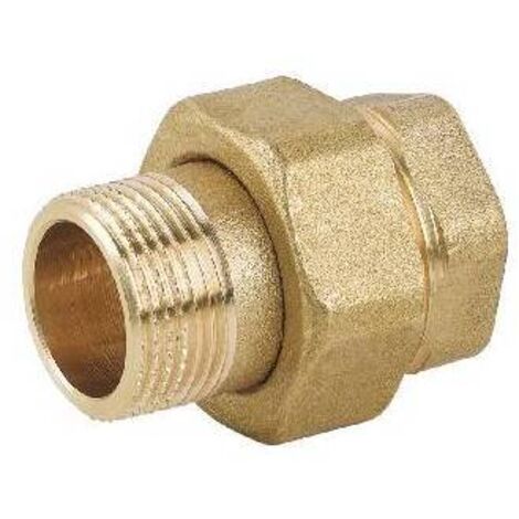 RACCORDO DIRITTO 3 PZ MF CON O-RING IN OTTONE GIALLO 3/8"