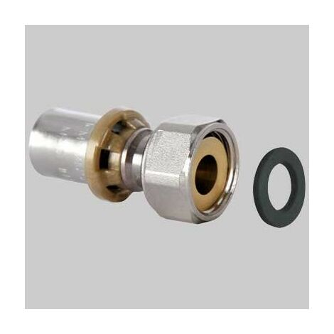 RACCORDO DIRITTO CON DADO GIREVOLE 16 x 3/4