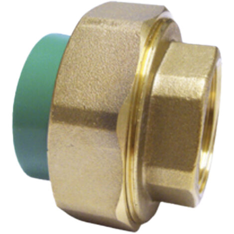 Raccordo Diritto Con Ghiera Filettato Femmina In Ppr Pn 25 25 X 3/4"