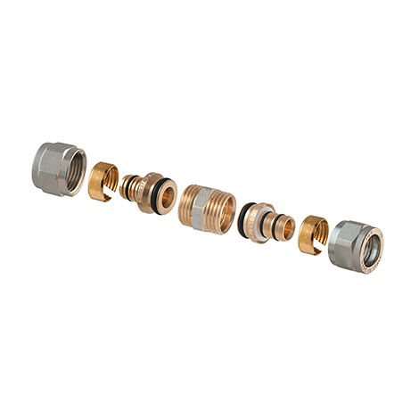 RACCORDO a STRINGERE RACCORDI TUBO MULTISTRATO 16 x 2 mm GOMITO TEE FILETTO