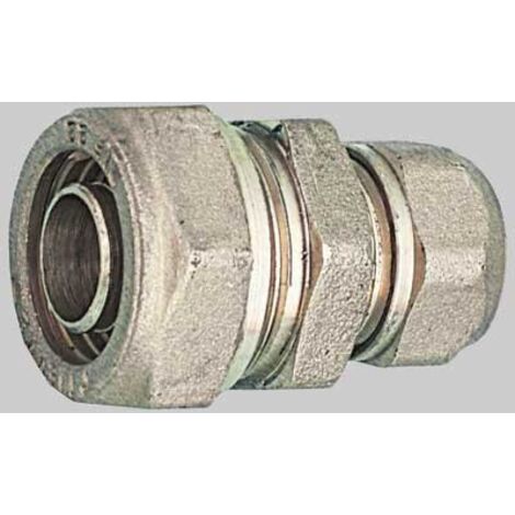 RACCORDO DIRITTO DOPPIO RIDOTTO PER TUBO COBRA-PEX - 22 x 18 S. 3 - S 2,5