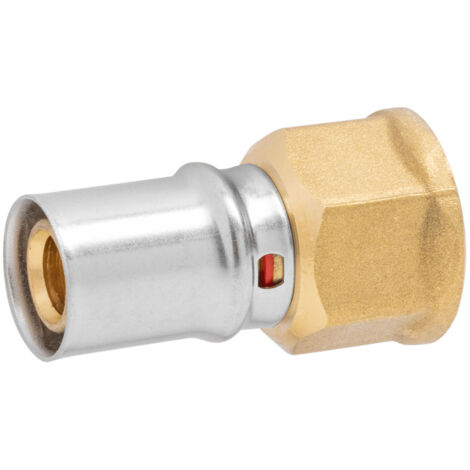 RACCORDO DIRITTO FEMMINA A PRESSARE PER TUBO MULTISTRATO MODELLO AP102 - 1 ø32X3  - APE