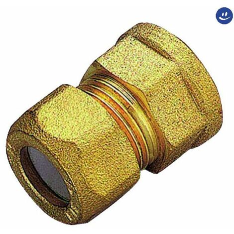 Raccordo diritto femmina con ogiva in ptfe per tubo rame modello 1200 3/4x1/2 ø12 TIEMME