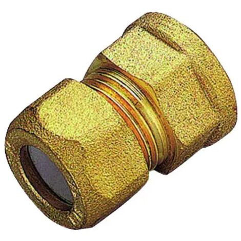Raccordo diritto femmina con ogiva in ptfe per tubo rame serie 1202 3/8" ø12 TIEMME
