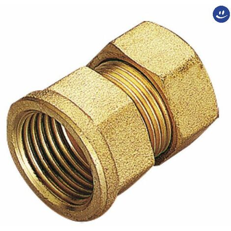 Raccordo diritto femmina con tenuta o-ring per tubo rame modello 1300 1/2 ø10 TIEMME