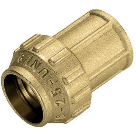 RACCORDO DIRITTO FEMMINA IN OTTONE TIEMME- 1 x 32- TIEMM- pezzi 1
