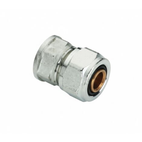 Raccordo diritto filettato femmina 20x34 serie bl bampi blmf2034 per tubi pex al pex