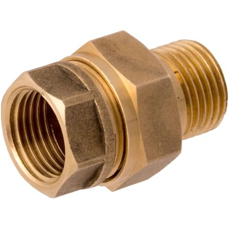 Raccordo diritto in ottone Idmar da 1 1/2" DN40 per montaggio