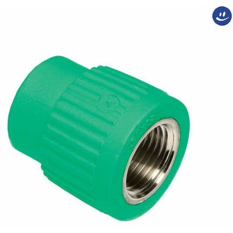 Raccordo diritto in polipropilene filettato femmina serie tigris green ø20x1/2 WAVIN