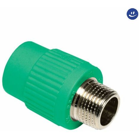Raccordo diritto in polipropilene filettato maschio serie tigris green ø40x11/4 WAVIN