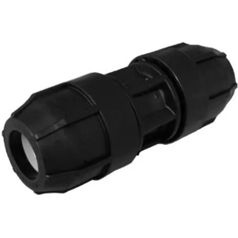 Raccordo diritto intermedio a compressione femmina femmina in polipropilene serie elopress Ø16 pn16 NUPI