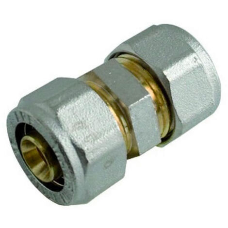 RACCORDO DIRITTO INTERMEDIO A STRINGERE A CORPO UNICO PER TUBO MULTISTRATO MODELLO 703F - Ø26  - APE