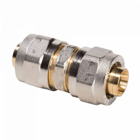 RACCORDO DIRITTO INTERMEDIO A STRINGERE TRE PEZZI PER TUBO MULTISTRATO MODELLO 703L - Ø26  - APE