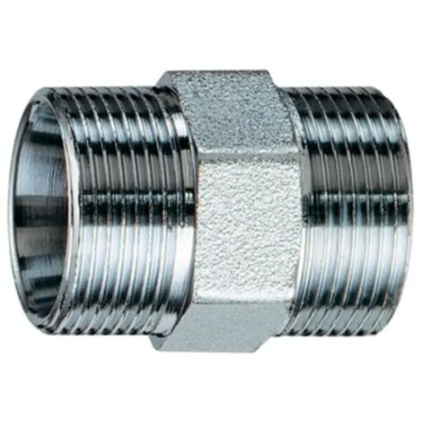 Raccordo diritto intermedio in ottone cromato 22x22 c/kit rame m 24x19 FAR
