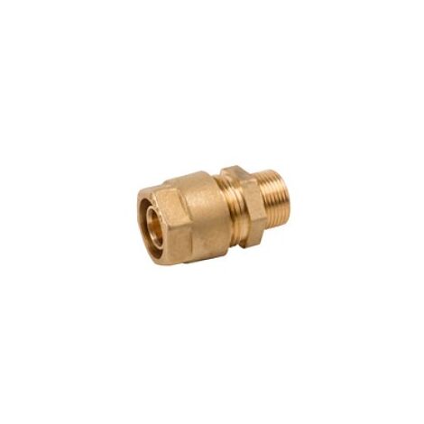 Raccordo diritto maschio 16x2,25 x 1/2"corto Pexal Twist con portagomma separabile VS0100606