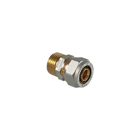 Raccordo diritto maschio a compressione per tubo multistrato 1 x 26 (3,00)TDMB