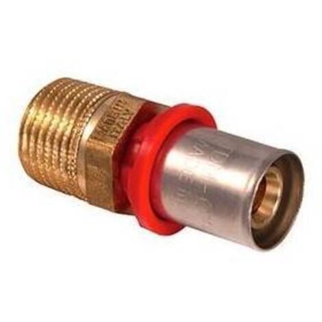Raccordo diritto maschio a pressare per multistrato 2" x 63