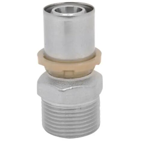 Raccordo diritto maschio a pressare per tubo multistrato modello 402 sempiter 3/4" Ø20x2 ICMA