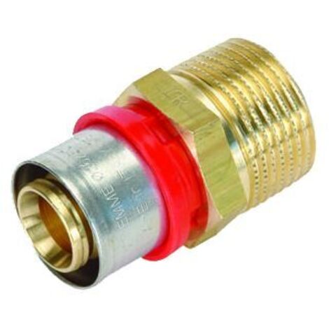 RACCORDO DIRITTO MASCHIO A PRESSARE TIEMME - 32 x 1"