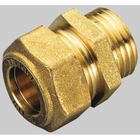 RACCORDO DIRITTO MASCHIO CON O-RING GIALLO - 12 x 3/4