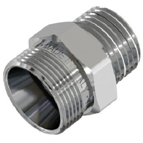 RACCORDO DIRITTO MASCHIO CROMATO 3/4 - 24X19 fil (D.16)