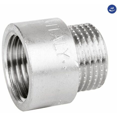 Raccordo diritto maschio/femmina in ottone cromato serie 1500 1/2x50 mm ICMA