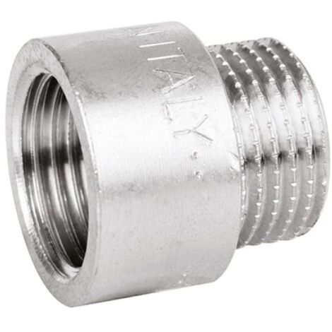 Raccordo diritto maschio/femmina in ottone cromato serie 1500 1"x50 mm RINALDI E PETTINAROLI