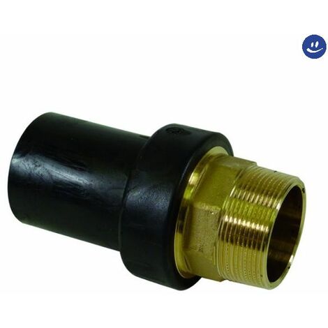 Raccordo diritto maschio per manicotti monoline pe 100 ø25x3/4 NUPI