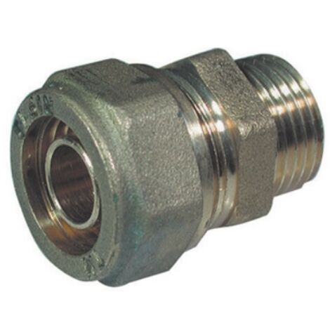 RACCORDO DIRITTO MASCHIO PER TUBO COBRA-PEX 1/2 x 18 TIEMME