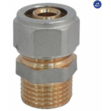 Raccordo diritto maschio per tubo multistrato completo di kit 1/2 Ø16 RINALDI E PETTINAROLI
