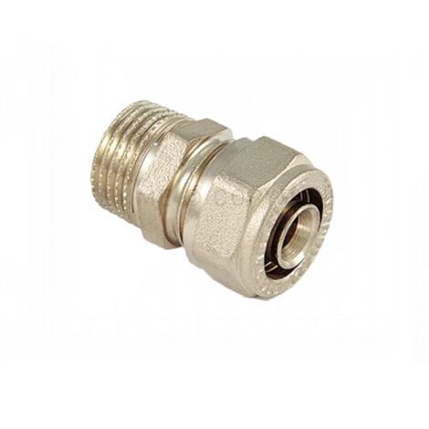 Raccordo diritto maschio per tubo multistrato modello al-cobrapex 1 ø32 TIEMME