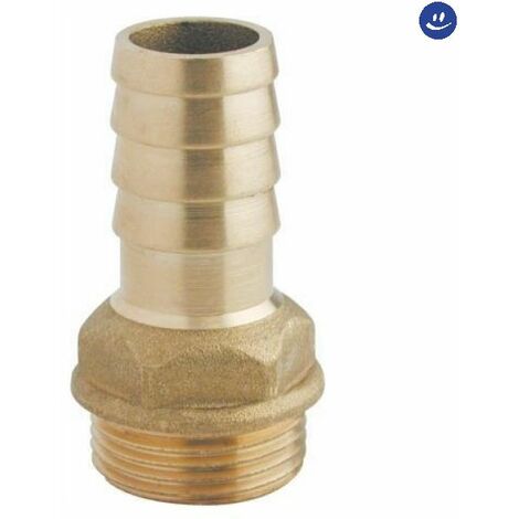 Raccordo diritto maschio portagomma in ottone giallo per pompa serie 1000 ø20x3/4 RINALDI E PETTINAROLI