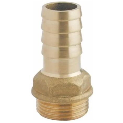 Raccordo diritto maschio portagomma in ottone giallo per pompa serie 1000 ø40x11/2" RINALDI E PETTINAROLI