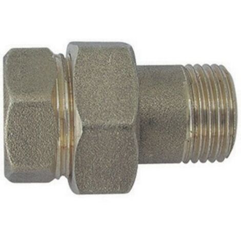 RACCORDO DIRITTO  MF 3 PEZZI  OTTONE GIALLO 11/2 TIEMM