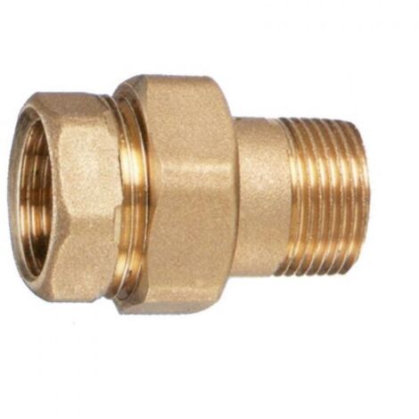 RACCORDO DIRITTO  MF 3 PEZZI  OTTONE GIALLO Misura: 1"1/4