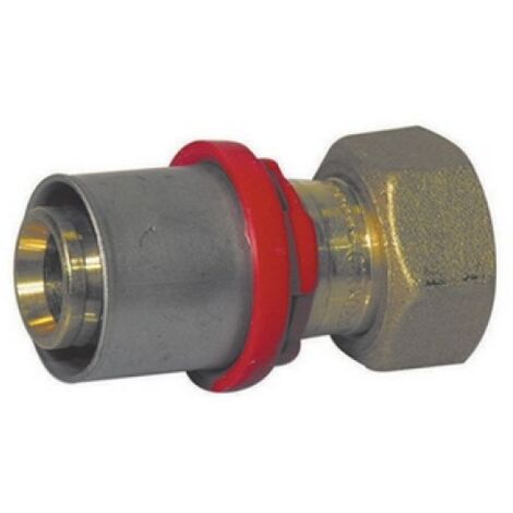 RACCORDO DIRITTO PRESS. CON GIRELLO E GUARNIZIONE PIANA 1/2 x 20