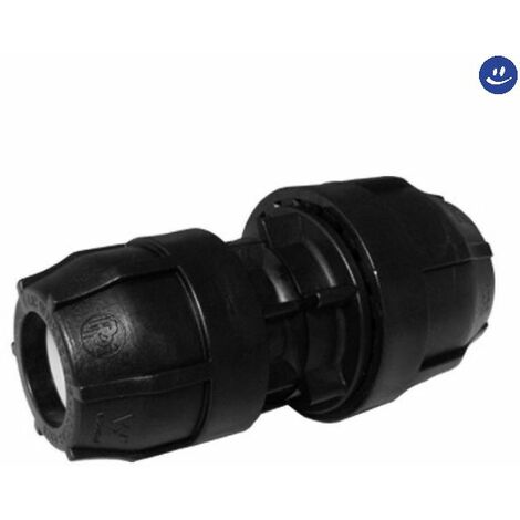 Raccordo diritto ridotto a compressione femmina femmina in polipropilene   serie elopress ø32x25 pn16 NUPI