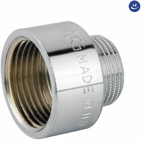 Raccordo diritto ridotto maschio femmina in ottone cromato serie c021c f1xm1/2 RINALDI E PETTINAROLI