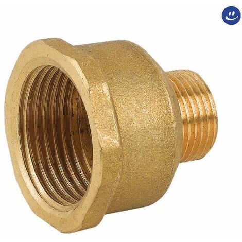 Raccordo diritto ridotto maschio/femmina in ottone giallo serie c023 f 1/2 x m 1/4 RINALDI E PETTINAROLI
