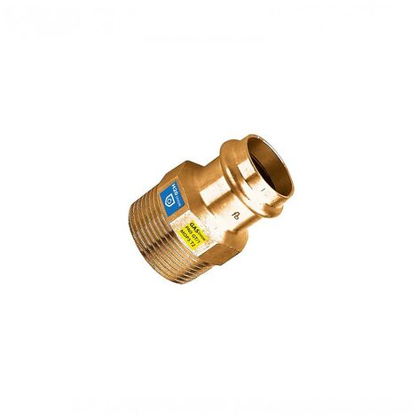 Raccordo dritto bronzo 3/4" x 18 mm a pressare maschio FRABO